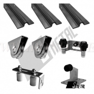 Комплект плъзгаща се врата S1, поддържано тегло 150 кг