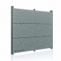 Modern fiber cement fence - 2440x600x8mm.