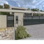 Fence panel with aluminum